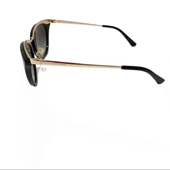 MICHAEL KORS MK 1065 Black Cat Eye Sunglasses With Gold Studded Trim NWT - Picture 5 of 14
